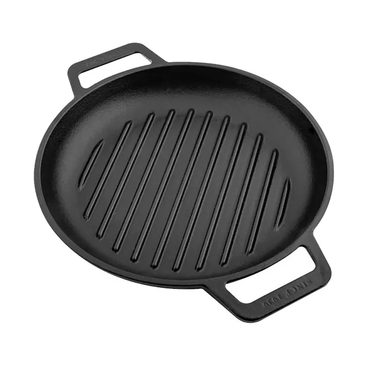 Victoria Grillpfanne Gusseisen zwei Griffe emailliert - Ø25 cm - Victoria