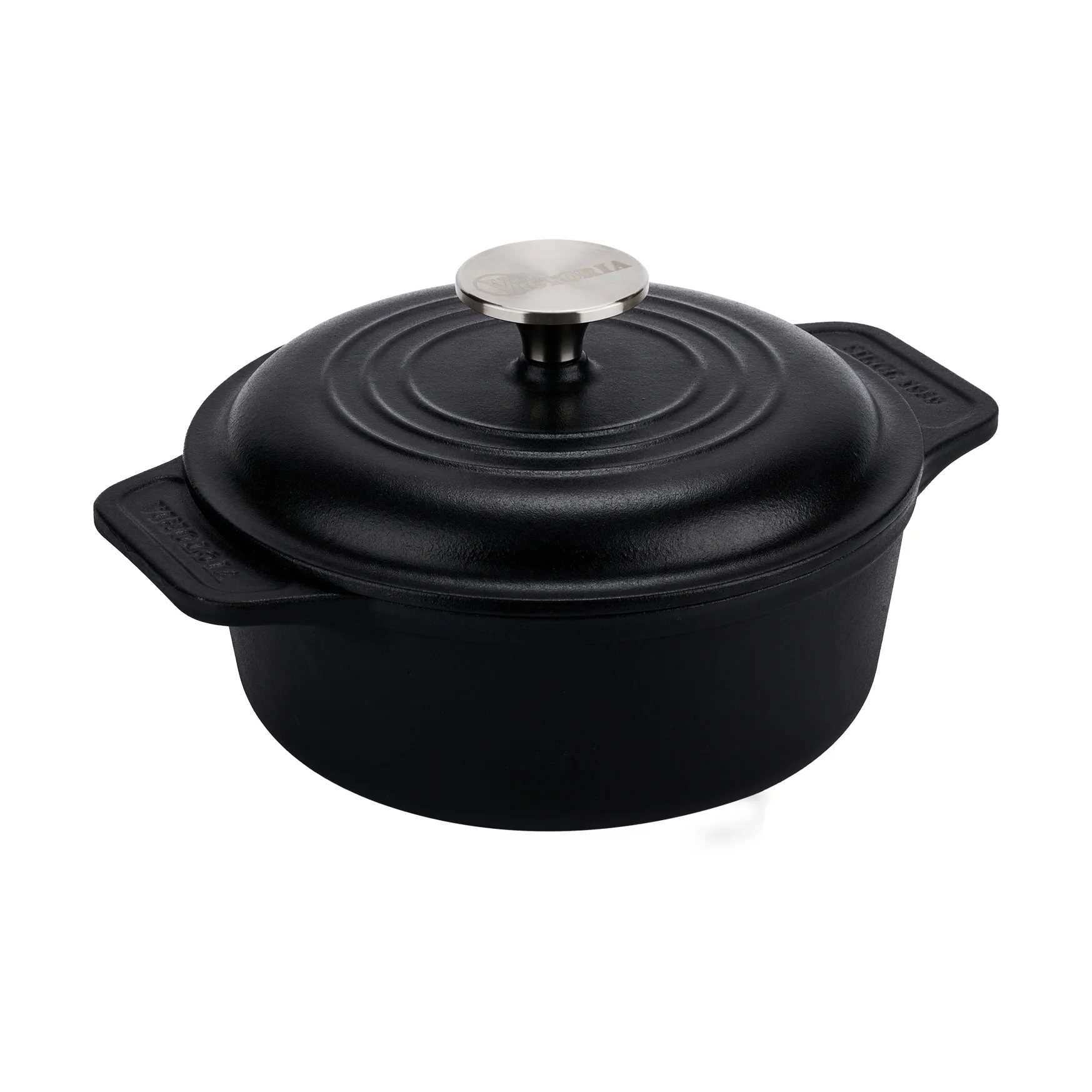 Victoria Kochtopf Gusseisen pre-seasoned, 1,9 L Victoria