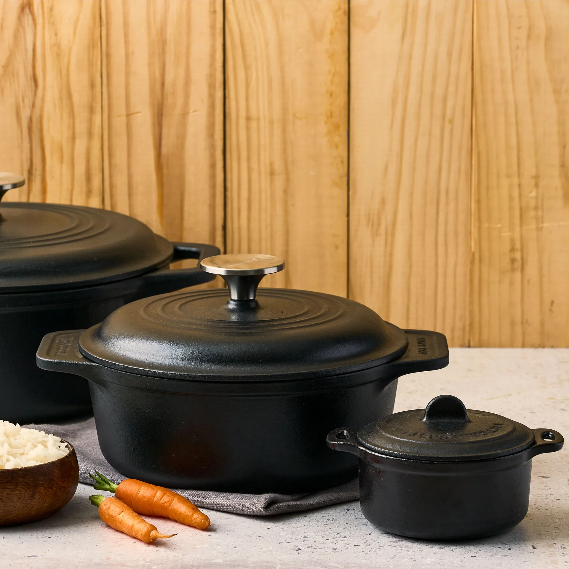 Victoria Kochtopf Gusseisen pre-seasoned, 1,9 L Victoria