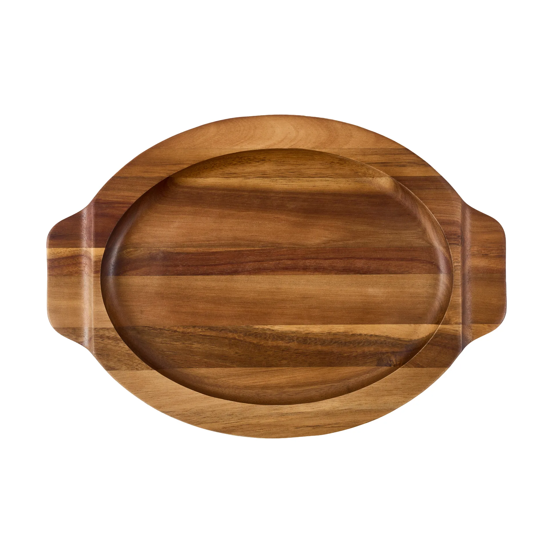 Victoria ovales Servierplatten Akazienholz, 29,4x19 cm Victoria