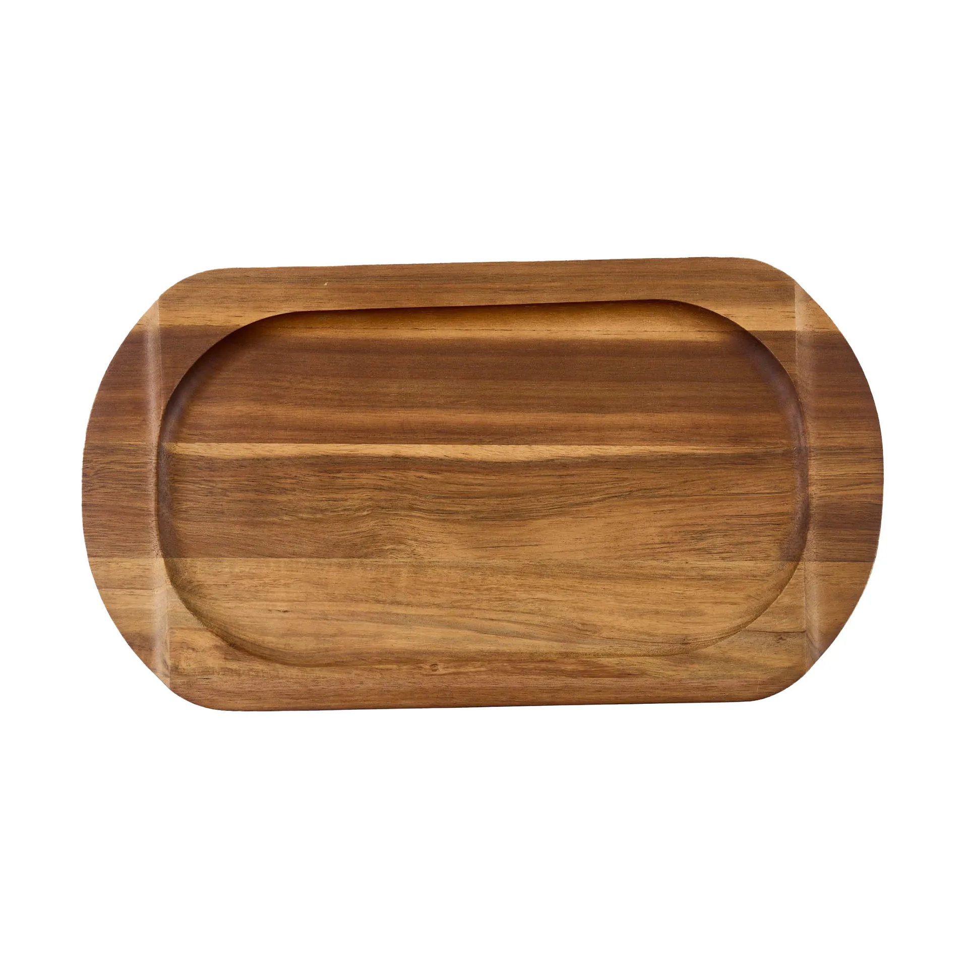 Victoria ovales Untersetzer für Grillplatte Akazienholz, 34,3 x 16,4 cm Victoria