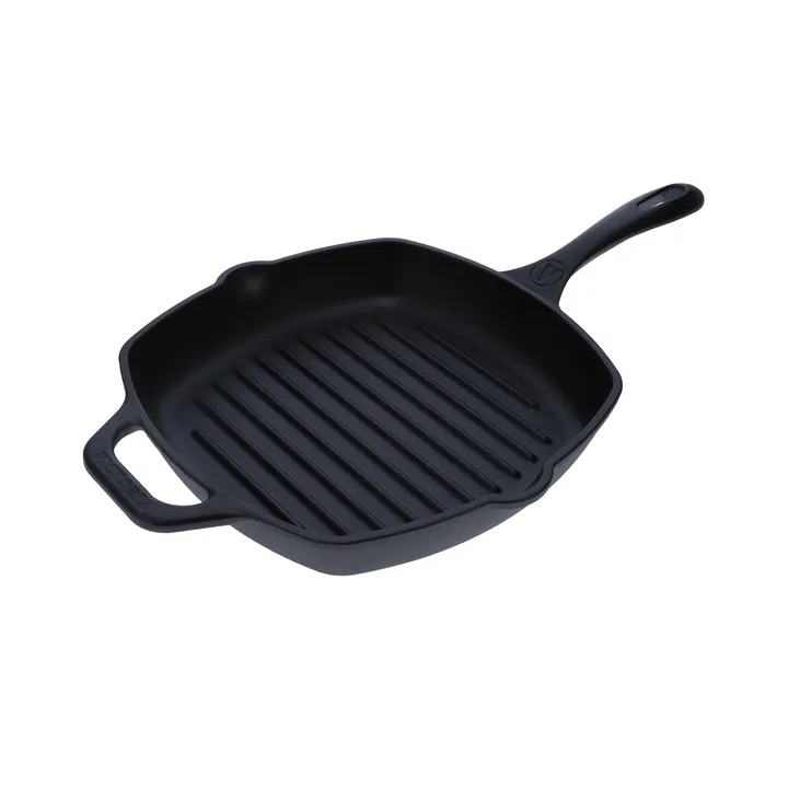 Victoria quadratische Grillpfanne Gusseisen enameled - 44,1x28,4 cm - Victoria