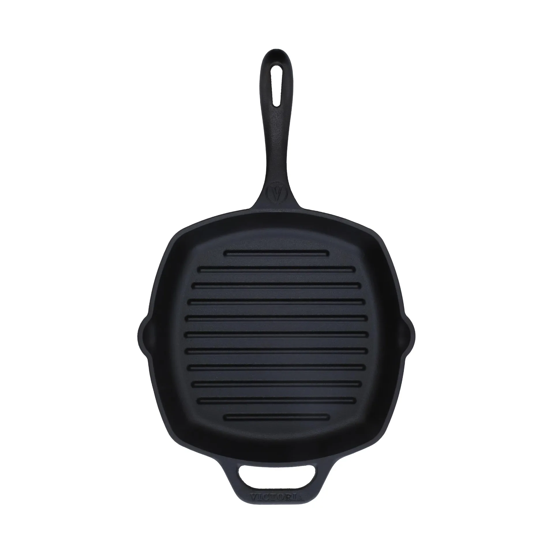 Victoria quadratische Grillpfanne Gusseisen enameled, 44,1x28,4 cm Victoria