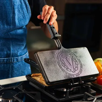 Victoria sandwich maker & paninipress pre-seasoned - 34,8x27 cm - Victoria