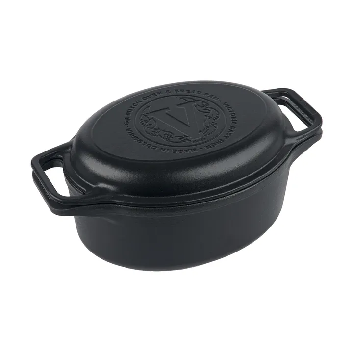 Victoria Topf und Brotpfanne Gusseisen enameled - 2-teilig - Victoria