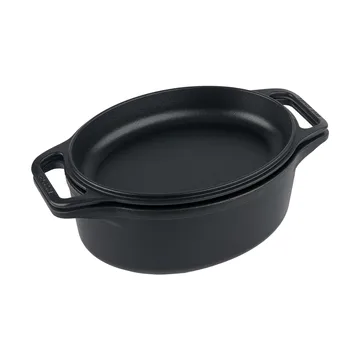 Victoria Topf und Brotpfanne Gusseisen enameled - 2-teilig - Victoria