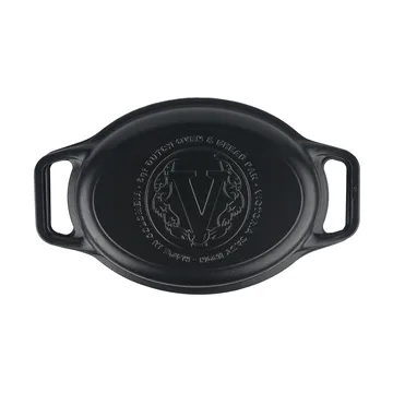 Victoria Topf und Brotpfanne Gusseisen enameled - 2-teilig - Victoria
