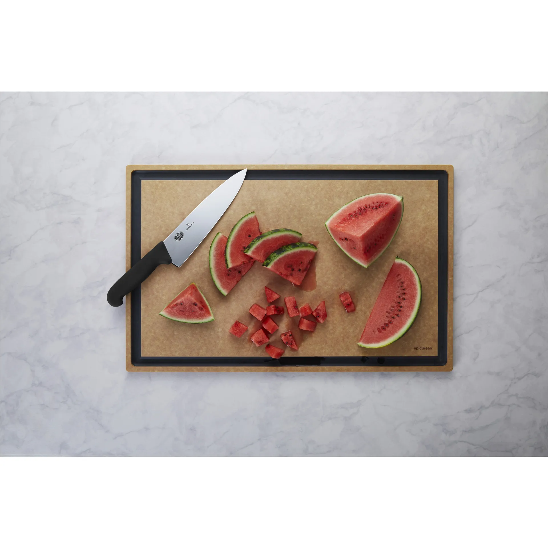 Fibrox Küchenmesser extra breit 20cm, Edelstahl Victorinox