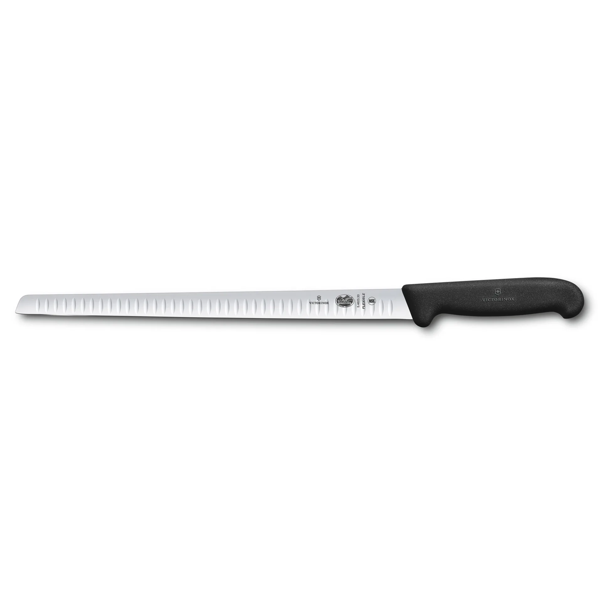 Fibrox Lachsmesser gerippt 30cm, Edelstahl Victorinox