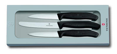 Victorinox Victorinox Gemüse- & Schälmesser-Set, 3-teilig Schwarz