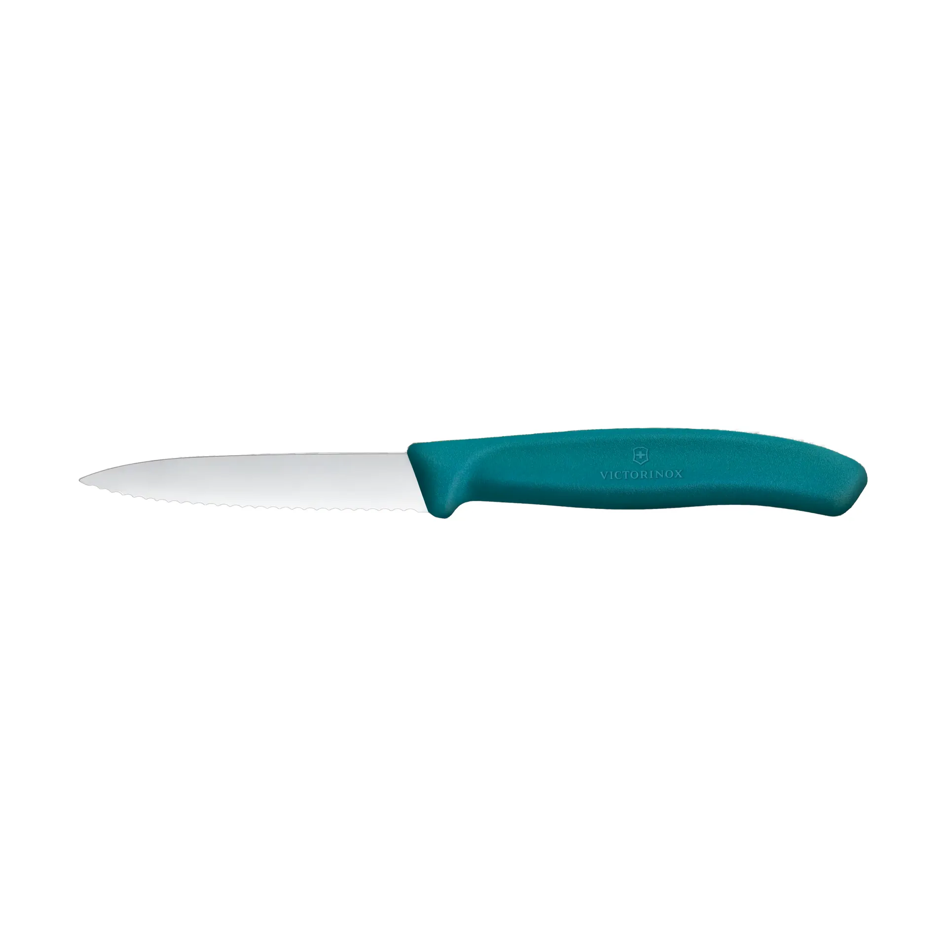 Victorinox Swiss Classic Schälmesser, gezahnt 8 cm, Grün Victorinox
