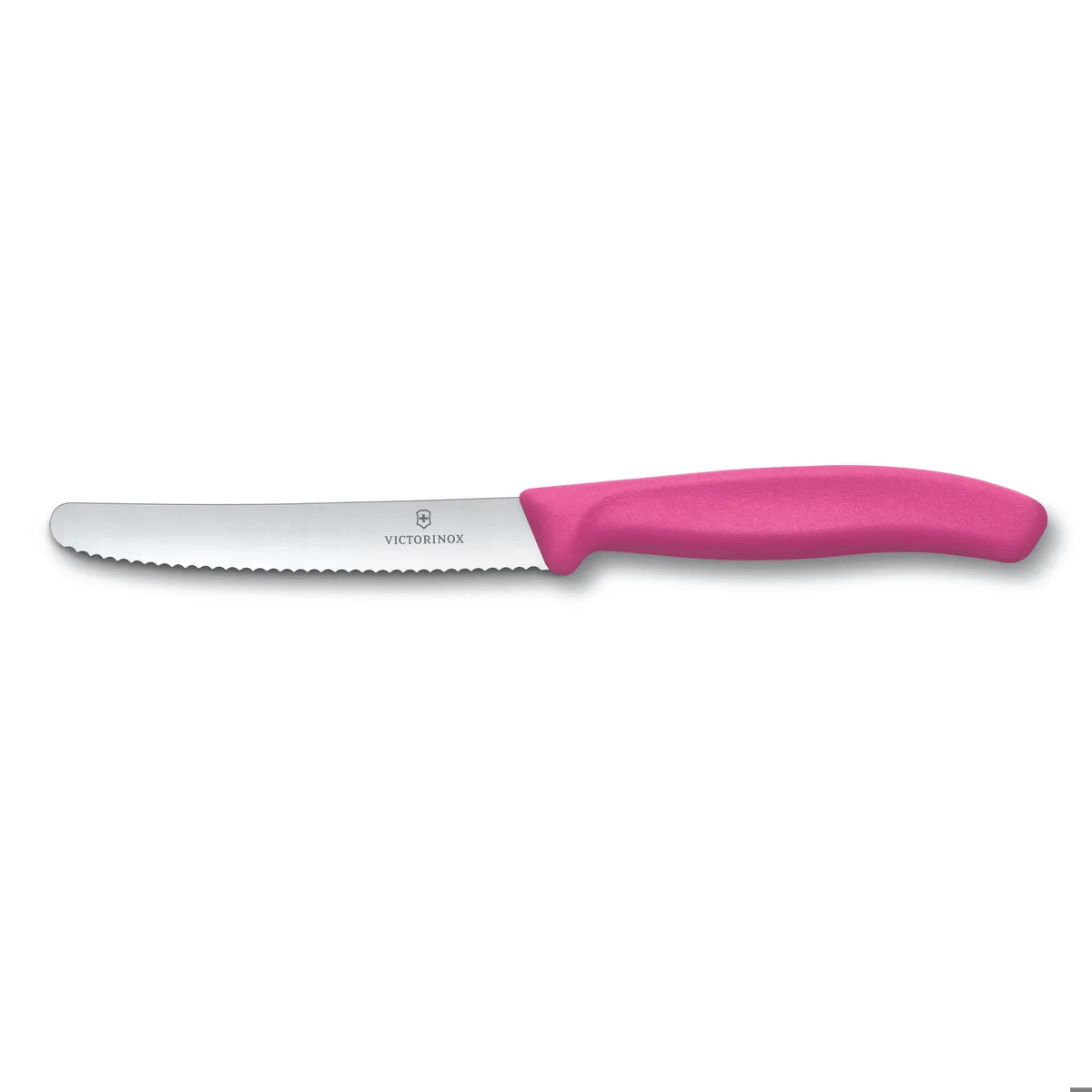 Victorinox Victorinox Tomatenmesser mit Wellenschliff 11 cm Rosa