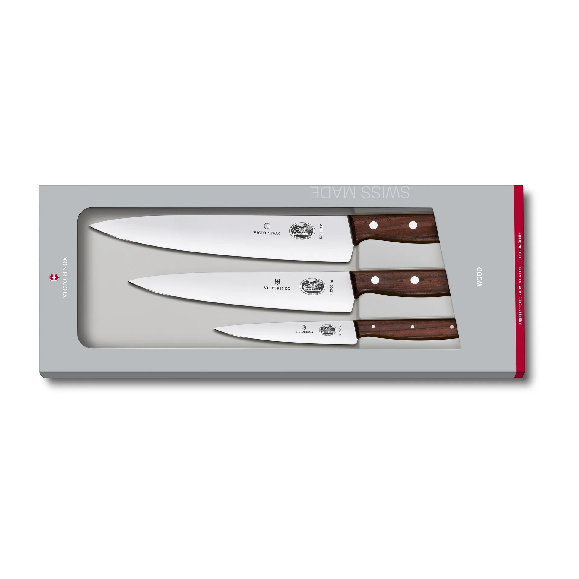 Wood Messerset 3 Teile, Edelstahl-Ahorn Victorinox