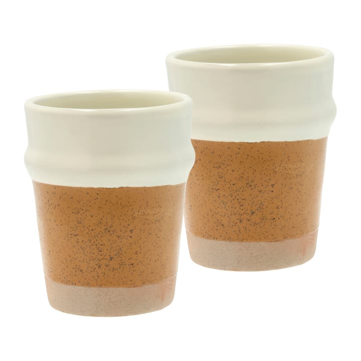 Evig Tasse 35 cl 2er Pack - Amber-creme - Villa Collection