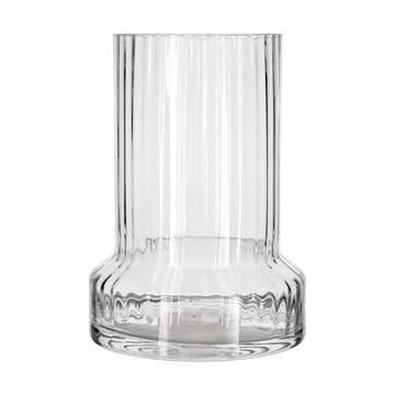 Hvils Glasvase Gerippt Ø21 cm - Clear - Villa Collection