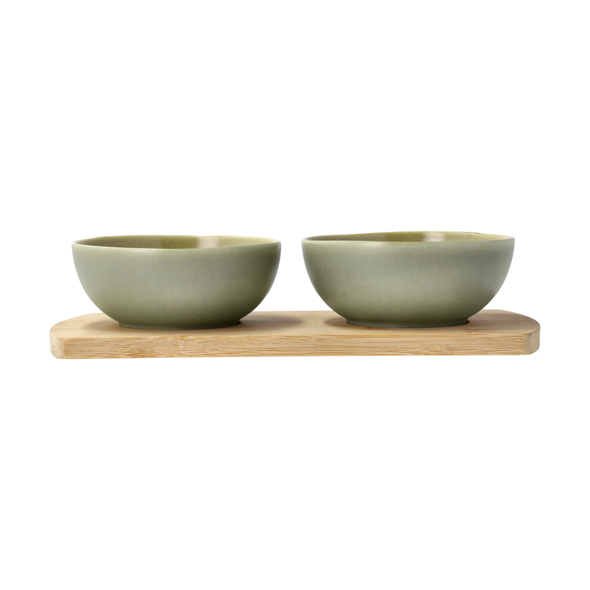 Shoku Bambustablett mit 2 Schalen, Pure Green Villa Collection