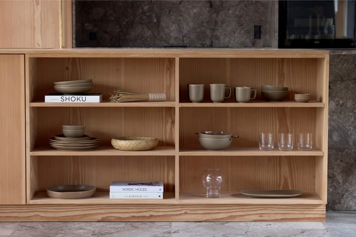 Shoku Servierteller 18x34 cm, Warm Brown Villa Collection