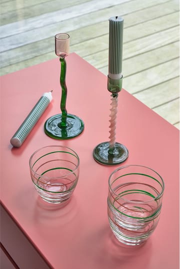 Styles Kerzenhalter 16,3 cm - Green-pink - Villa Collection
