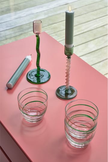Styles Kerzenhalter 19,6 cm - Green-pink - Villa Collection