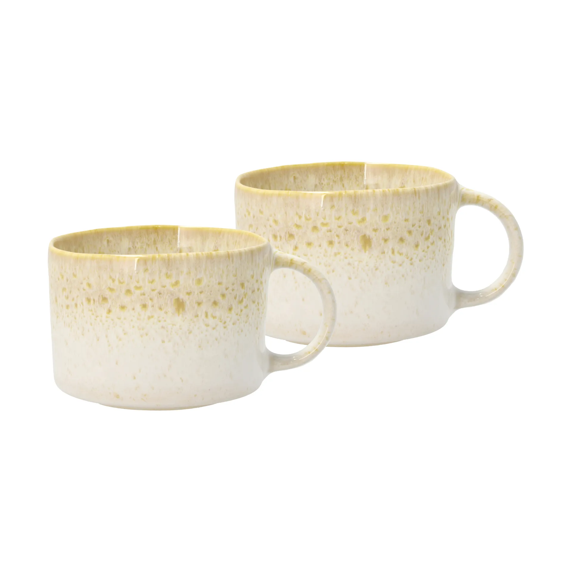 Styles Tasse mit Henkel 16 cl 2er-Pack, Creme-sand Villa Collection