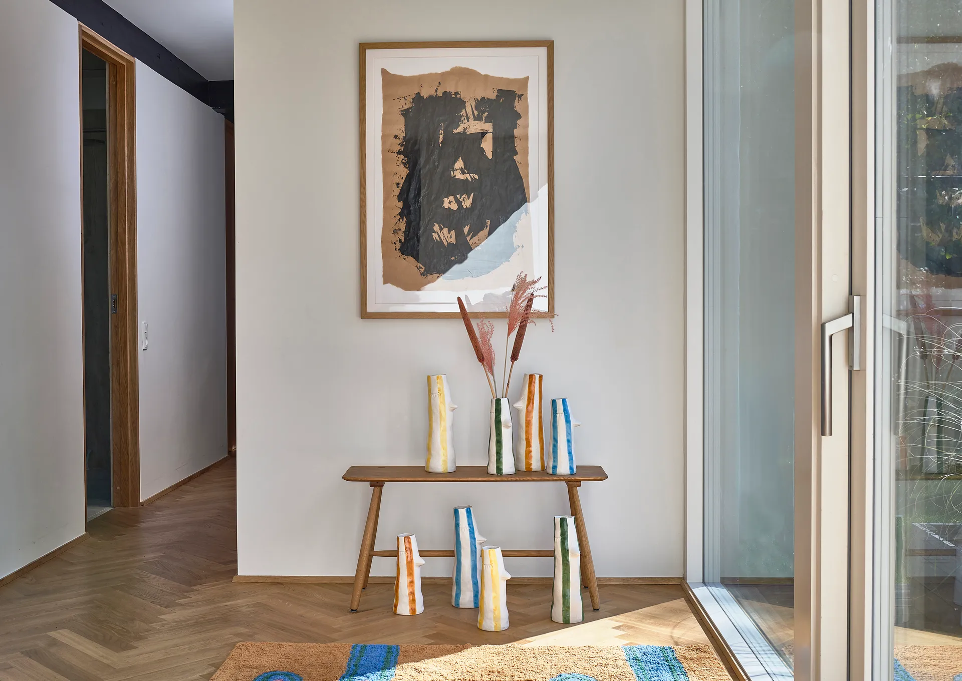 Styles Vase mit Schnabel und Wimpern 26cm, Brown Villa Collection