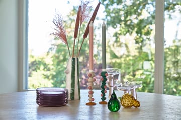 Styles Vase mit Schnabel und Wimpern 26cm - Green - Villa Collection