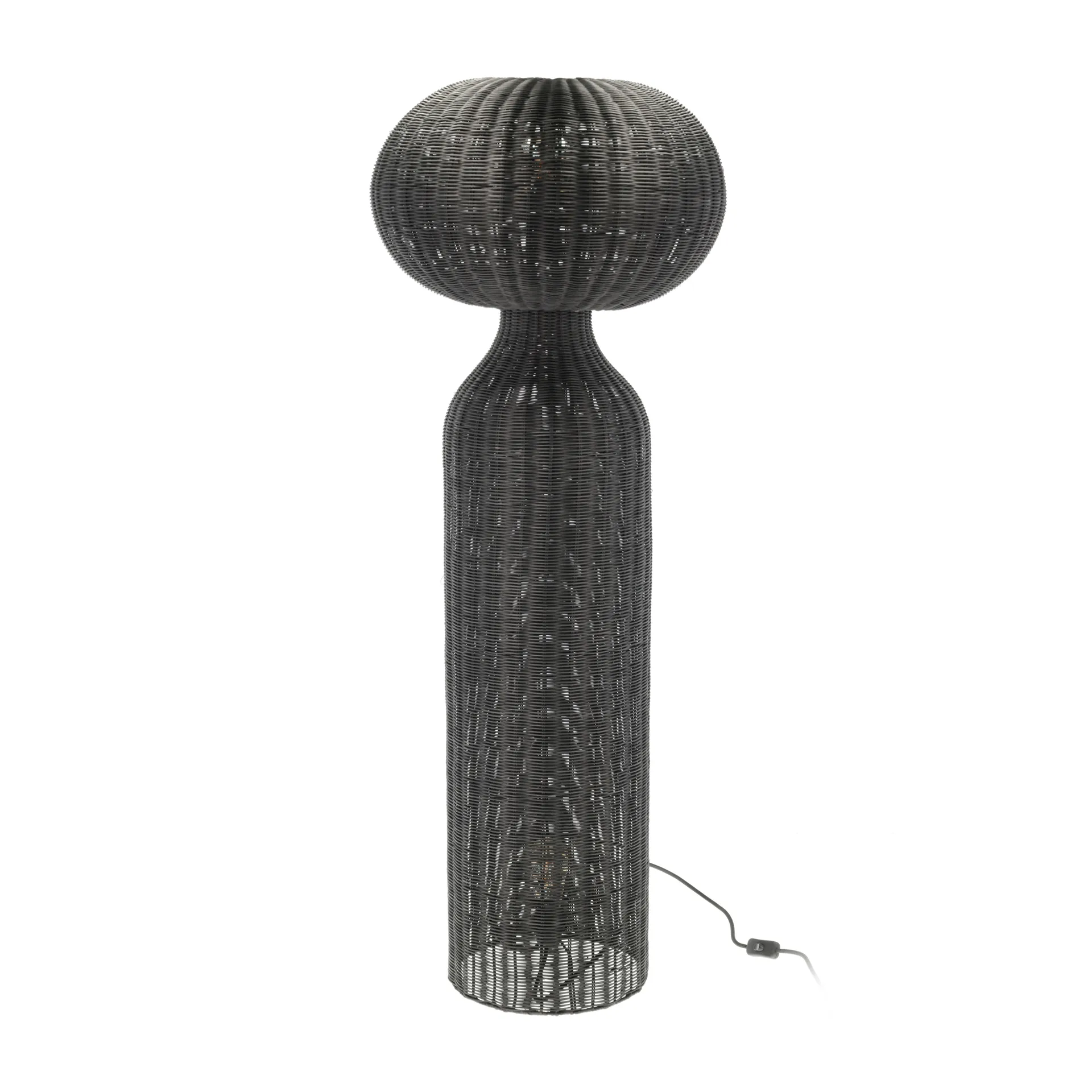Werna Stehleuchte Ø50 x 130cm, Black rattan Villa Collection