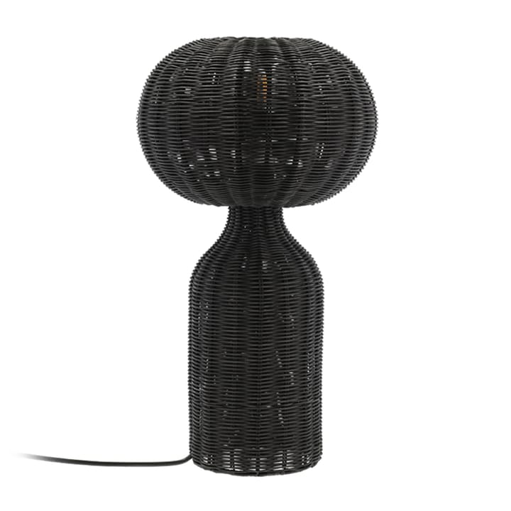 Werna Tischleuchte Rattan Ø30 cm - Schwarz - Villa Collection