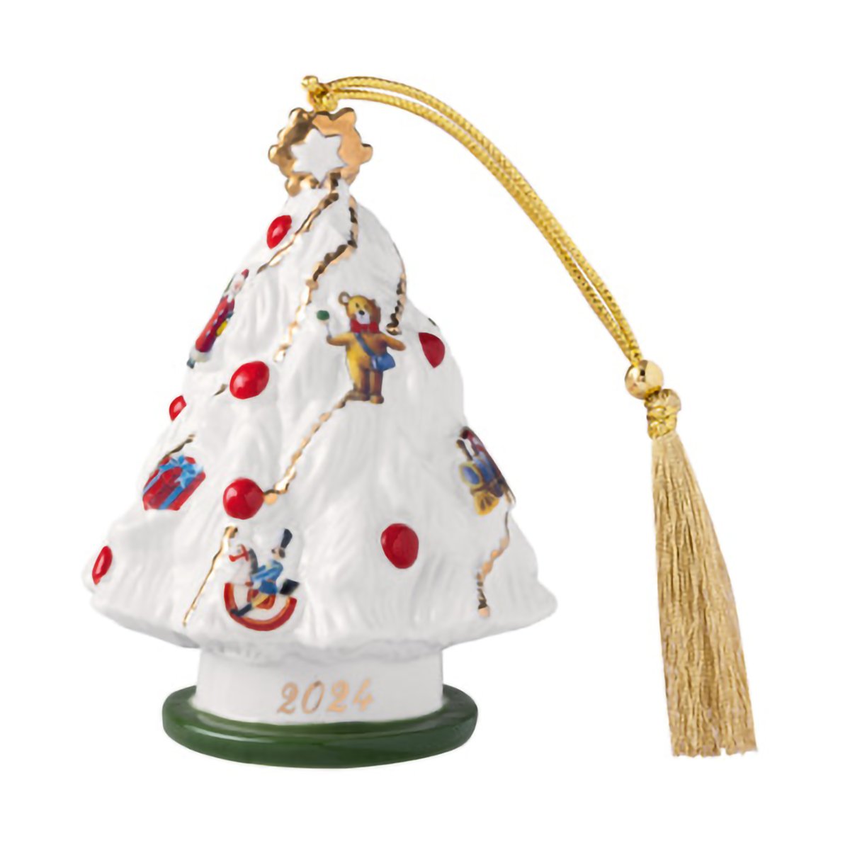 Villeroy & Boch Christmas Classics Weihnachtsanhänger Baum Weiß
