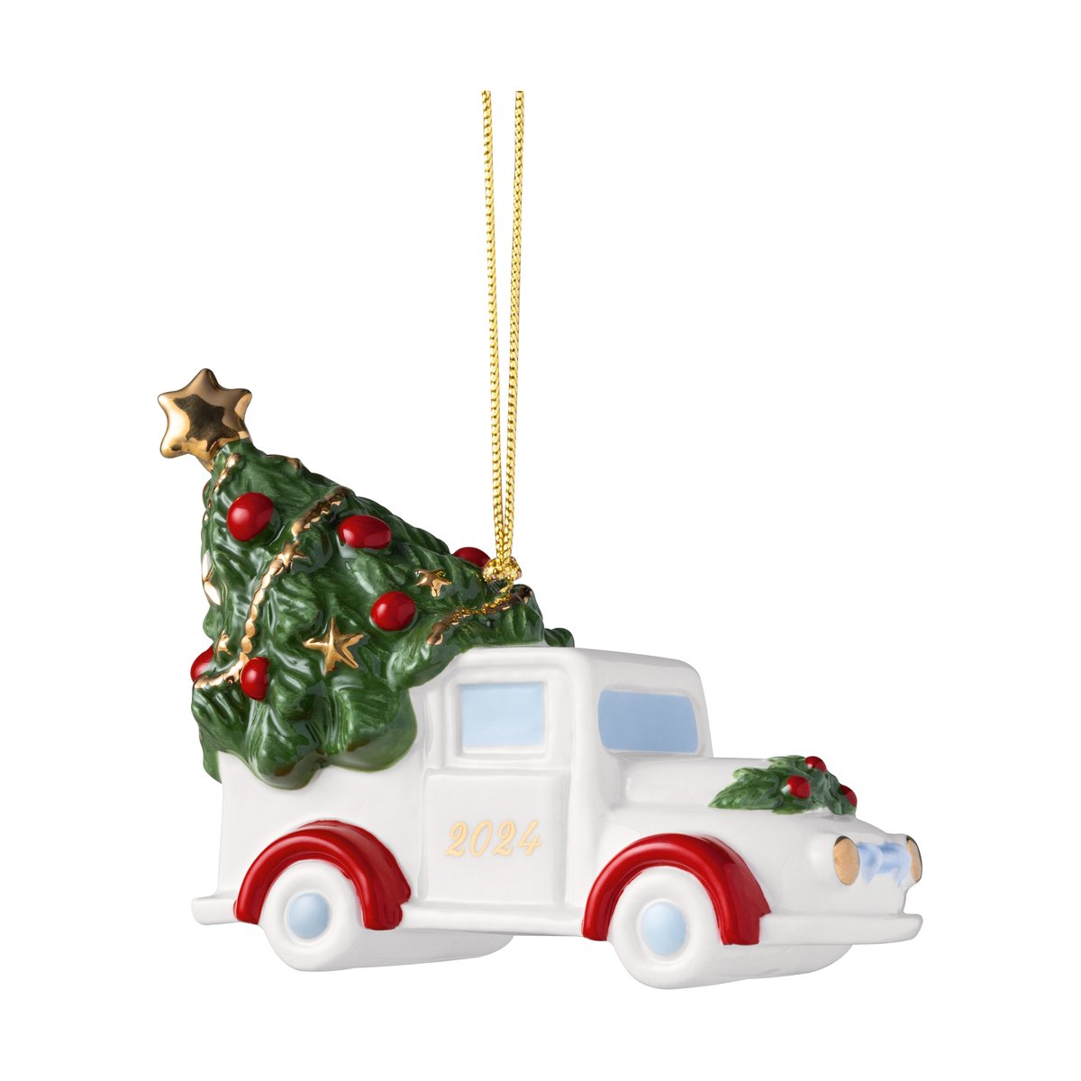 Villeroy & Boch Christmas Classics Weihnachtsanhänger Pick Up Weiß