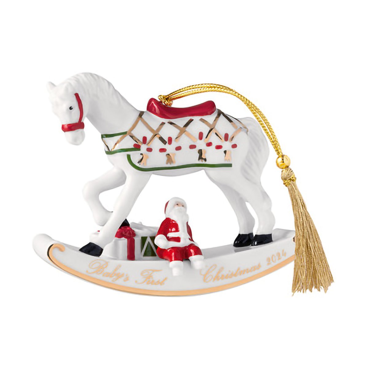 Villeroy & Boch Christmas Classics Weihnachtsschmuck Schaukelpferd Weiß