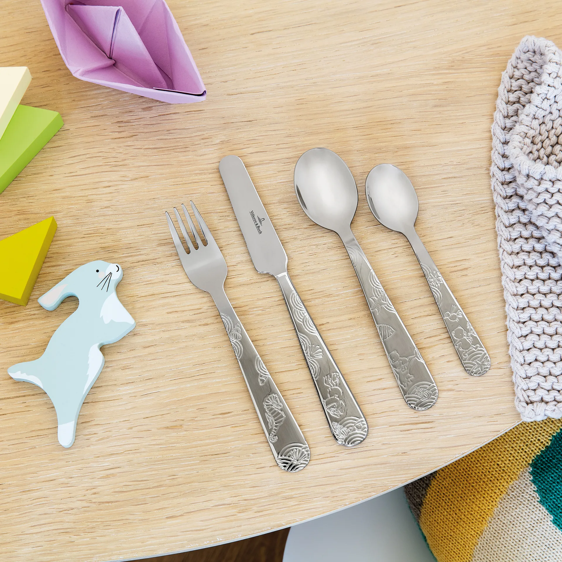 Happy as a Bear Kinderbesteck 4 Teile, Edelstahl Villeroy & Boch