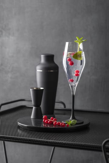 Manufacture Rock Champagnerglas 26cl 4er Pack - Klar-schwarz - Villeroy & Boch