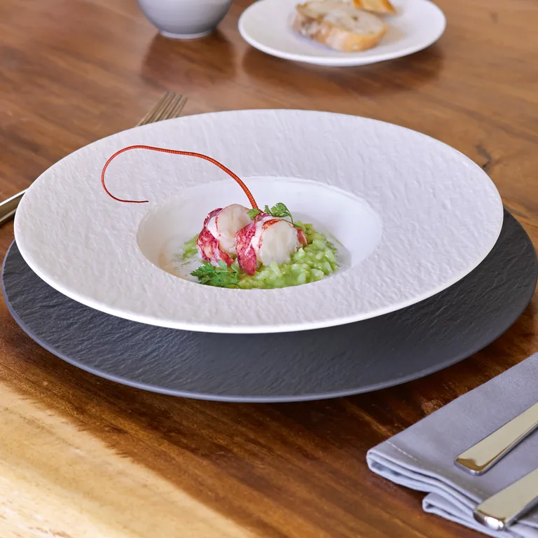 Villeroy & Boch Manufacture Rock Blanc Diep bord/schaaltje Villeroy & Boch Manufacture Rock Blanc Diep bord/schaaltje
