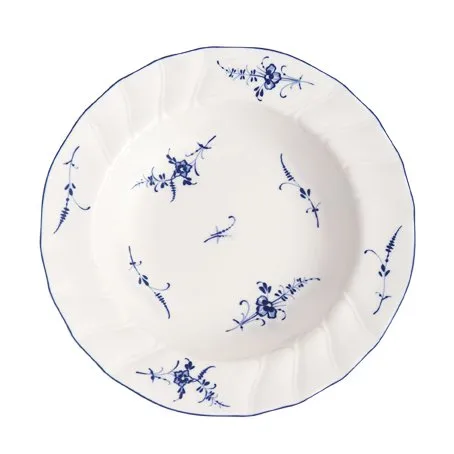 Chic Antique Suppenteller Provence – Porzellan, 21 Cm, Weiß Mit Blumenmuster, Spülmaschinengeeignet