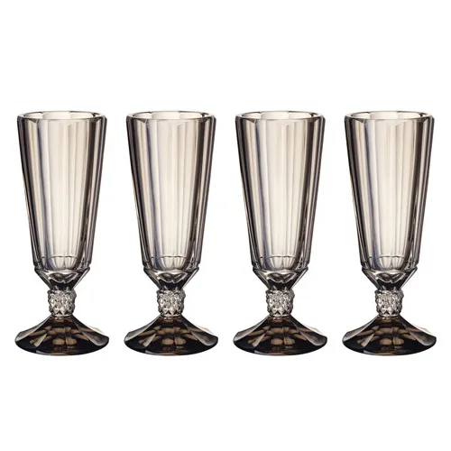 Opera Champagnerglas 4er Pack, Grau Villeroy & Boch