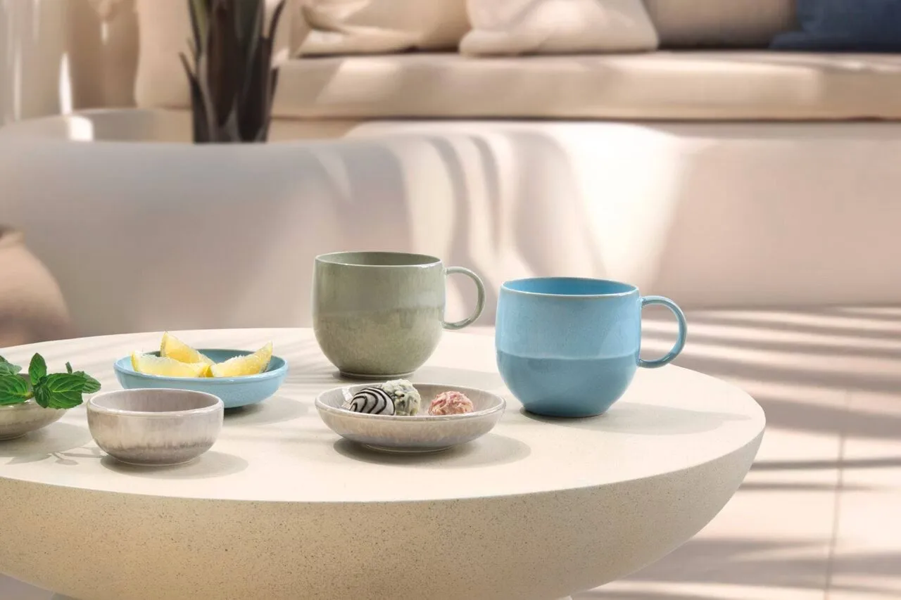 Perlemor Sand Dippschale, Beige, Ø8 cm Villeroy & Boch