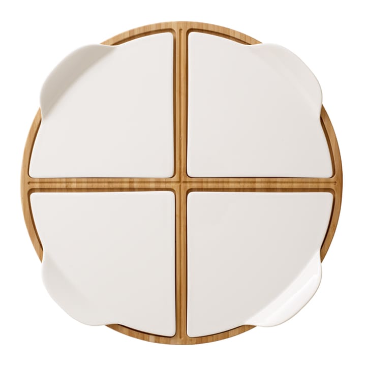 Pizza Passion Servierteller Bambus, Rund, 5 Teile Villeroy & Boch