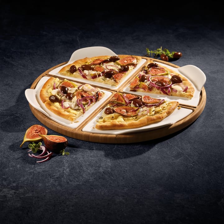 Pizza Passion Servierteller Bambus, Rund, 5 Teile Villeroy & Boch