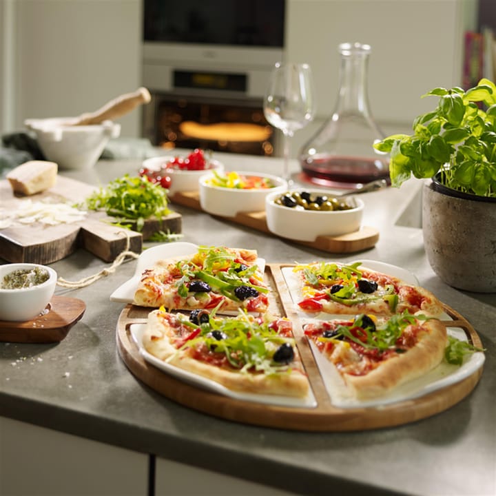 Pizza Passion Servierteller Bambus, Rund, 5 Teile Villeroy & Boch