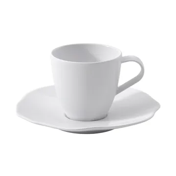 Pura Espressotasse mit Untertasse - Weiß, 2-teilig - Villeroy & Boch
