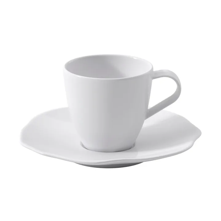 Pura Espressotasse mit Untertasse - Weiß, 2-teilig - Villeroy & Boch