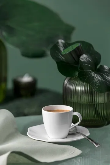 Pura Espressotasse mit Untertasse - Weiß, 2-teilig - Villeroy & Boch