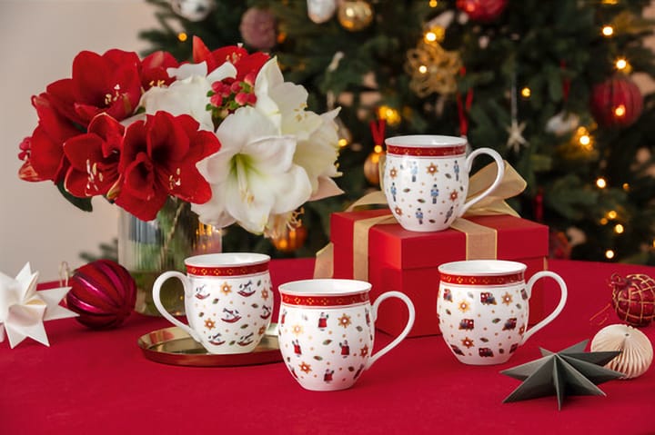 Toy's Delight Becher 4-teilig, Weiß-rot Villeroy & Boch