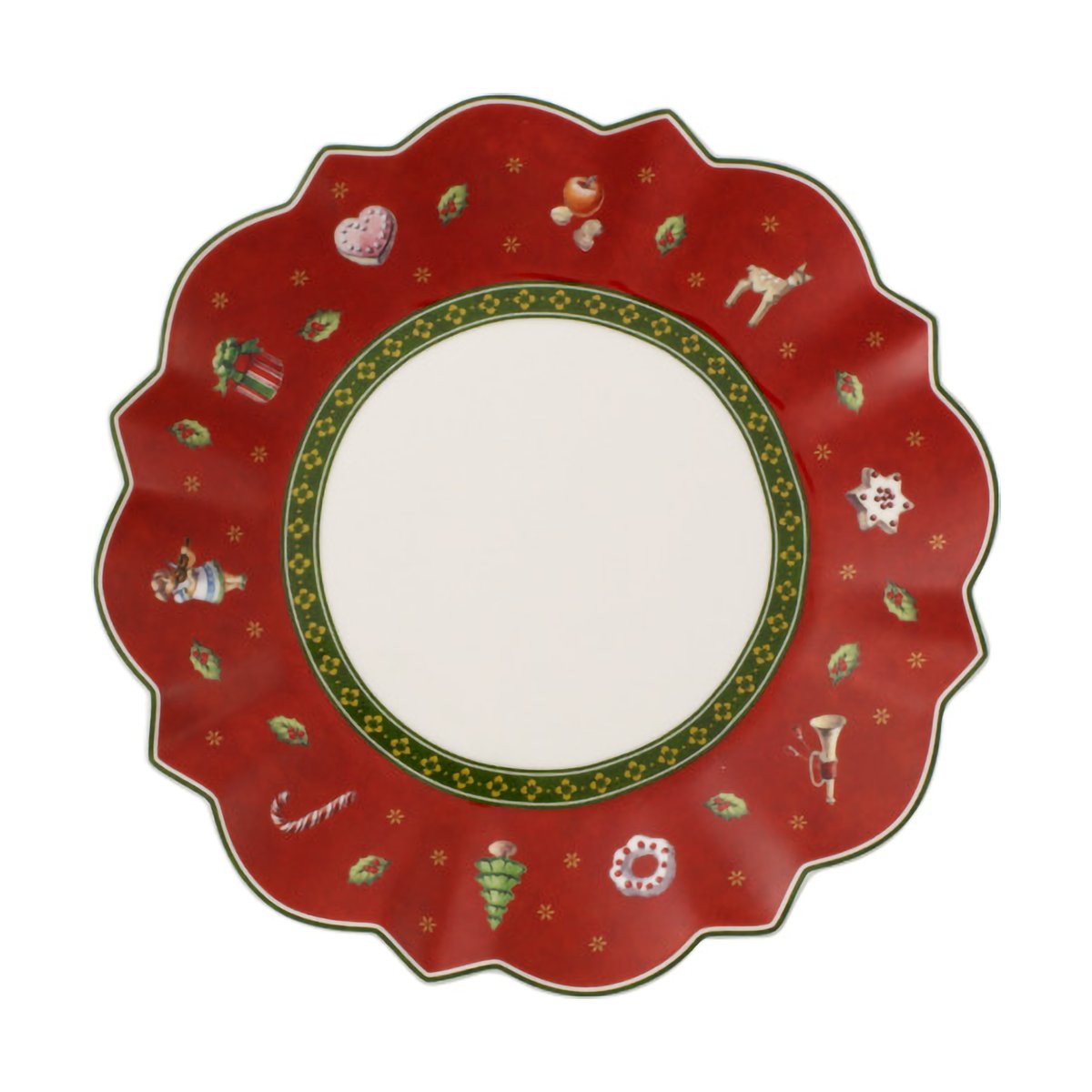 Villeroy & Boch Toy"s Delight Brot & Butter Teller Ø18 cm Weiß-rot