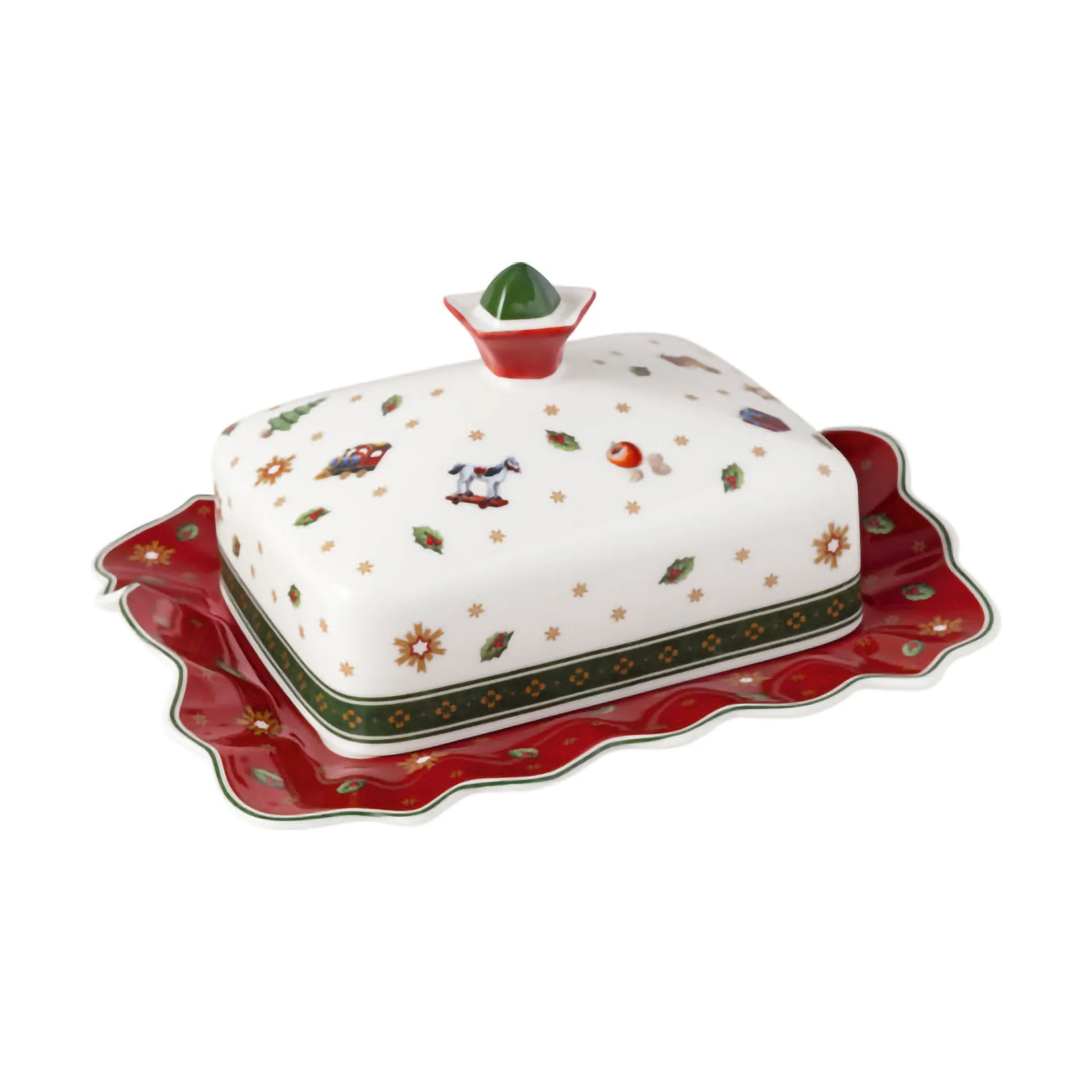 Toy´s Delight Butterdose 16x19 cm, Weiß-rot Villeroy & Boch