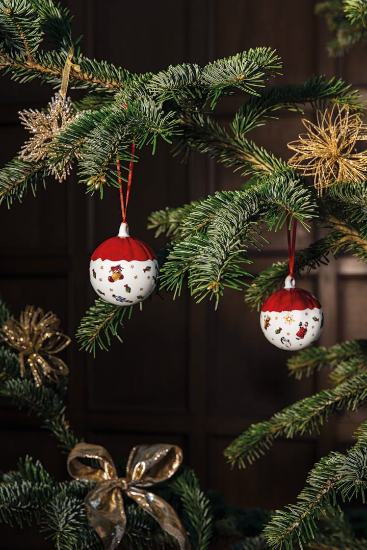 Toy's Delight Decoration Weihnachtskugel Ø6cm, Weiß-rot Villeroy & Boch