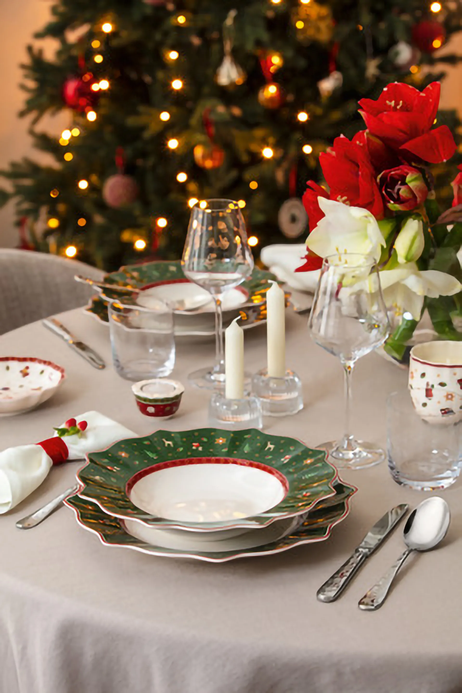 Toy's Delight Duftkerze, Weiß-rot Villeroy & Boch