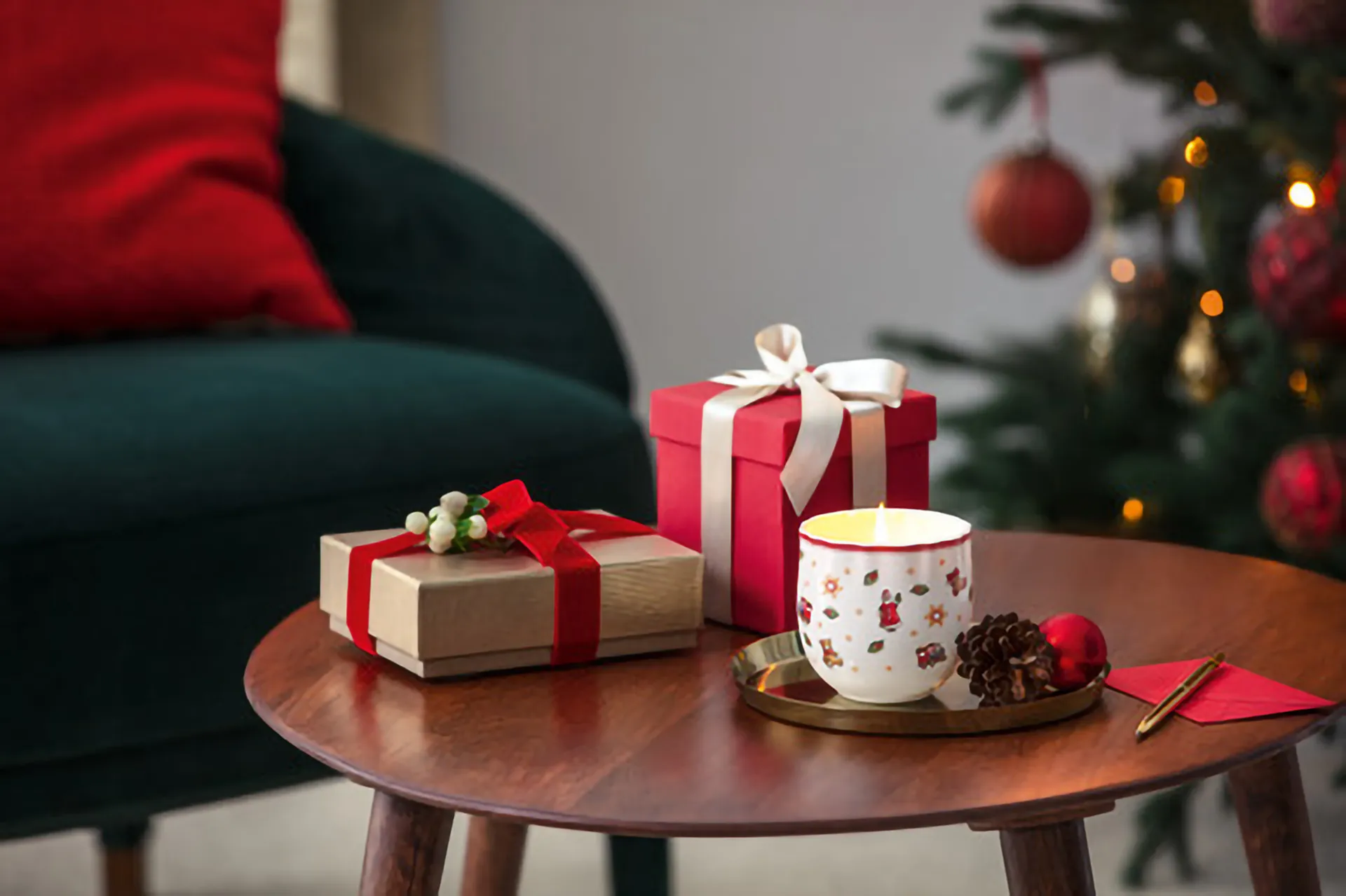 Toy's Delight Duftkerze, Weiß-rot Villeroy & Boch