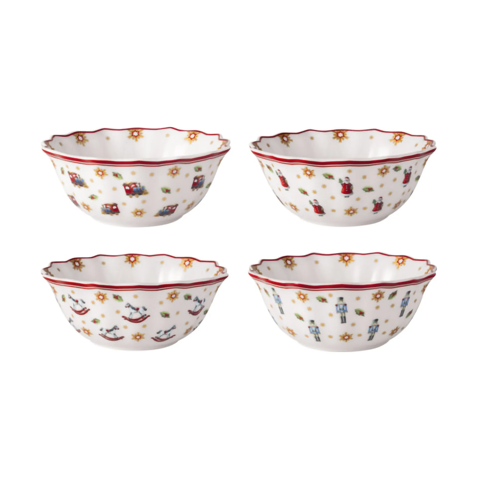 Toy's Delight Schale 4-teilig, Weiß-rot Villeroy & Boch